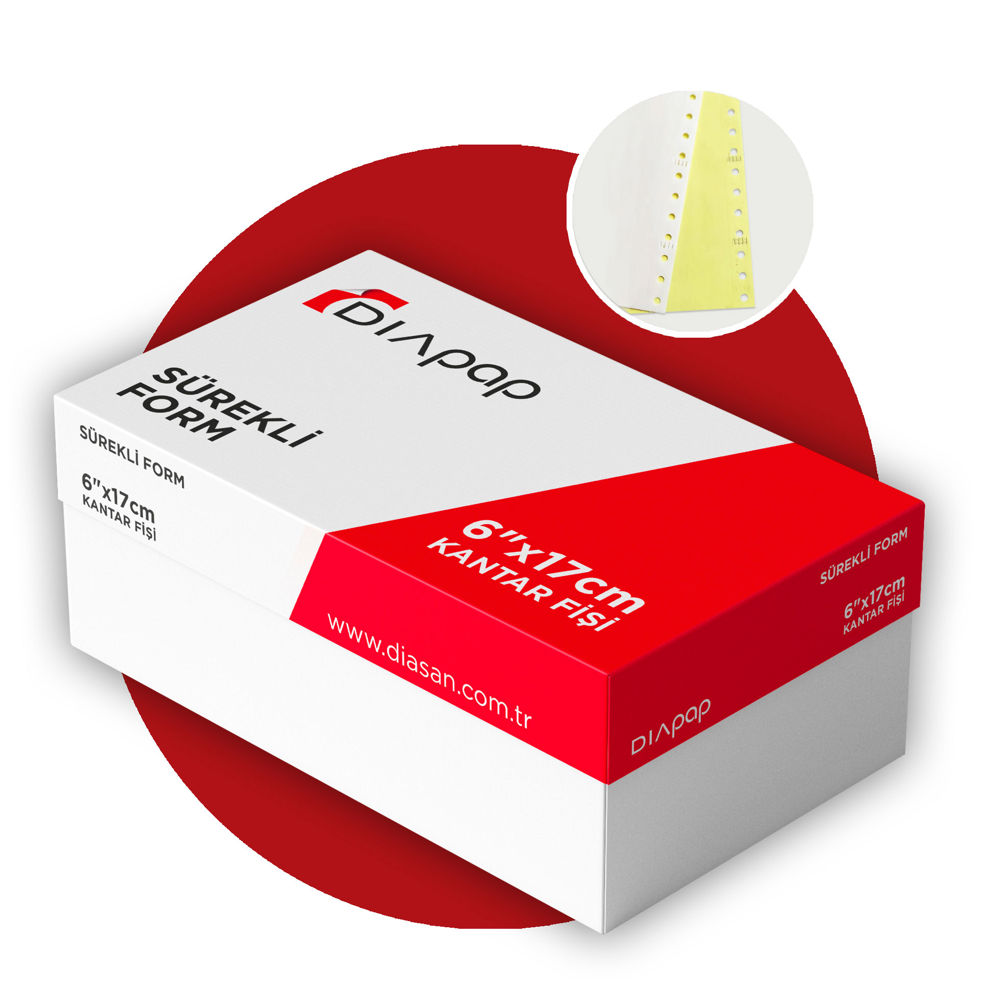 Kantar Fişi 6x17cm 2 Nüsha